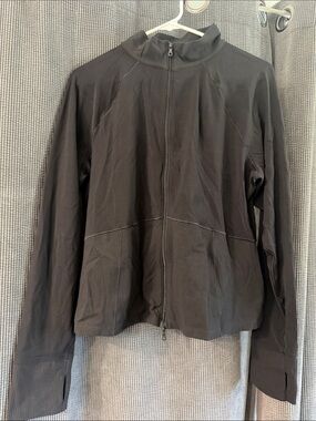 aerie Black Full-Zip Bomber Jacket